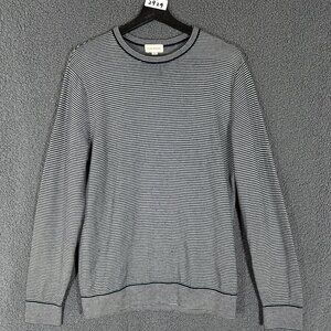 Club Monaco 100% Merino Wool Crewneck Pullover Sweater - Men's Size M - Gray